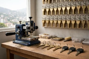 duplicado de llaves en Caracas en máquina cortadora de Cerrajería Chacaíto